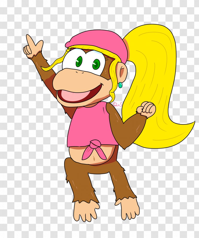 Donkey Kong Country 3: Dixie Kong's Double Trouble! Country: Tropical Freeze Returns Nintendo Clip Art - Watercolor - Hey Diddle Characters Transparent PNG