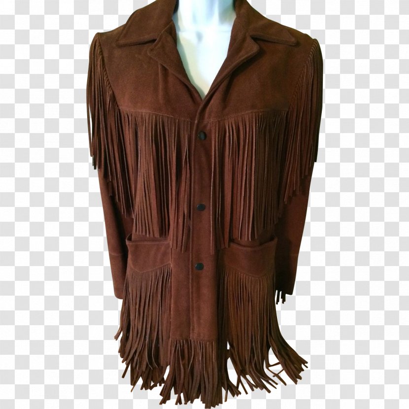 Suede Jacket Boho-chic Fashion Leather - Vintage Clothing - Hippie Transparent PNG