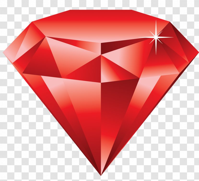 Diamond Color Red Pink Blue - Gemstone Transparent PNG