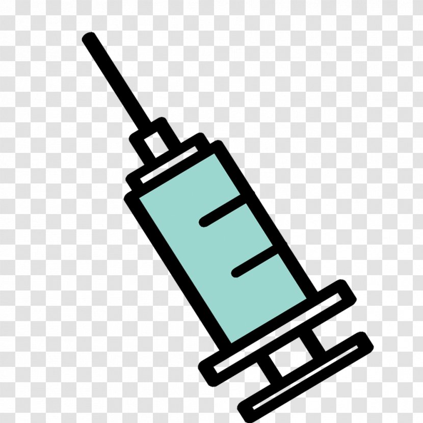 Euclidean Vector Dog Injection Sewing Needle - Creative Flat Syringe Transparent PNG