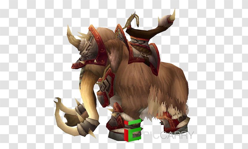 Warlords Of Draenor Outland Northrend Wowhead Massively Multiplayer Online Role-playing Game - Cattle Like Mammal - Woolly Mammoth Transparent PNG