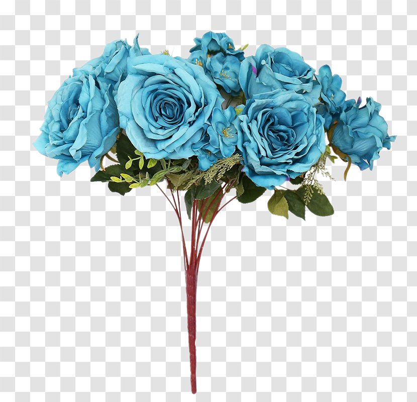 Garden Roses Blue Rose Floral Design Flower Bouquet Artificial Transparent PNG