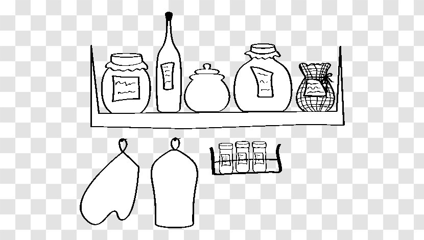 Pantry Drawing Kitchen House Coloring Book - Watercolor Transparent PNG