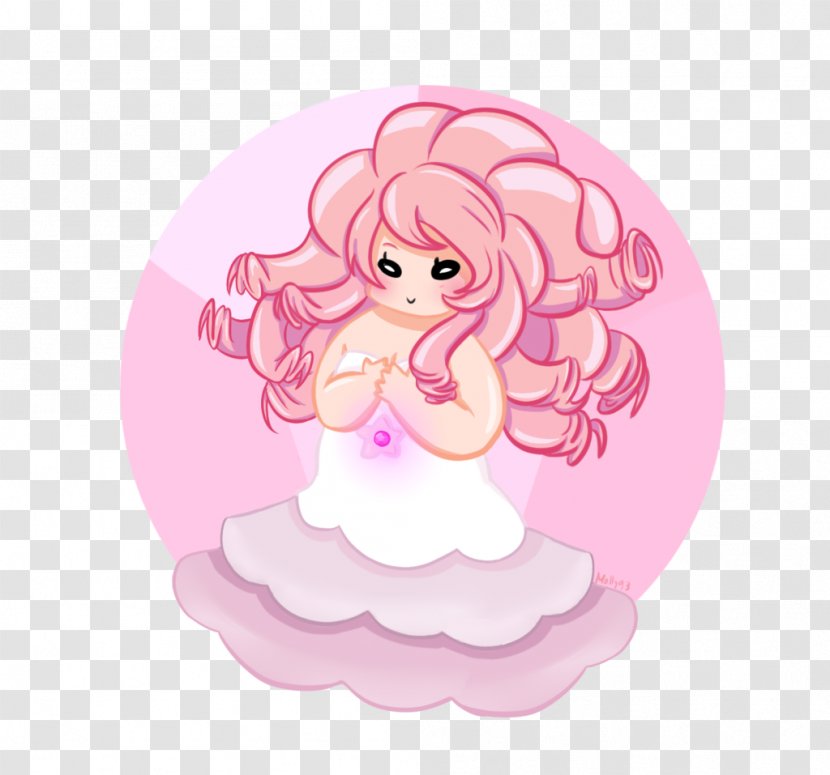 Cartoon Character Pink M Figurine - Rose Quartz Transparent PNG