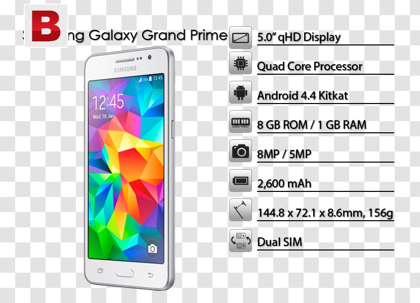 Samsung Galaxy Grand Prime Plus IPhone 4S - Mobile Phone Accessories - 8 GBWhiteCricket WirelessGSM Prime8 GBGoldUnlockedGSMBeauty Flyer Beauty Center Transparent PNG