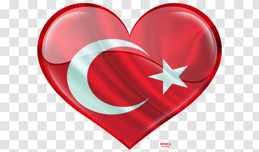 Flag Of Turkey Image Umayyad Caliphate - Heart Turkish Transparent PNG
