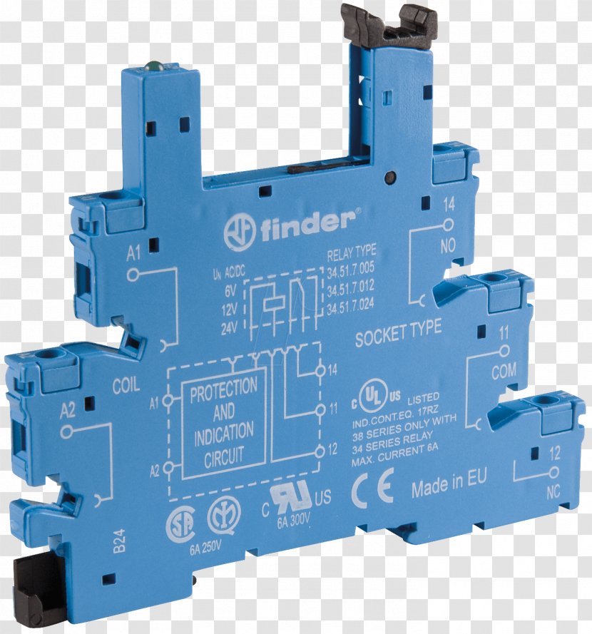 Solid-state Relay Electronics Electric Potential Difference - Screw Terminal - Electronic Component Transparent PNG