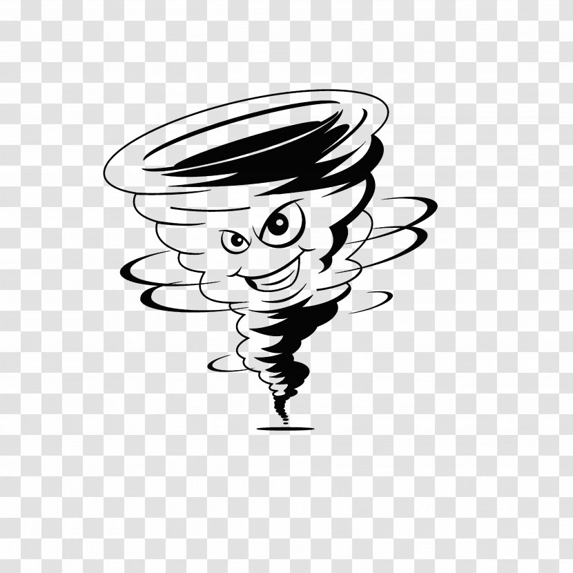 Tornado Cartoon Wind Storm - Strokes Transparent PNG
