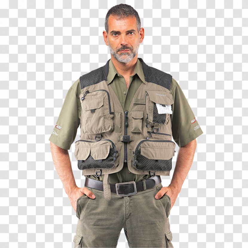 T-shirt Waistcoat Gilets Clothing Fly Fishing - Outerwear Transparent PNG