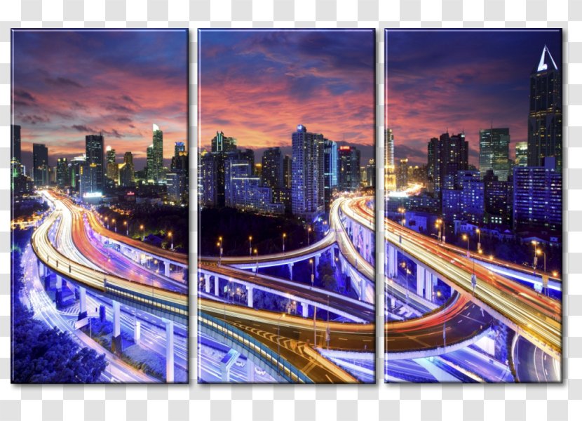 Hong Kong Road Highway Building Wallpaper Transparent PNG