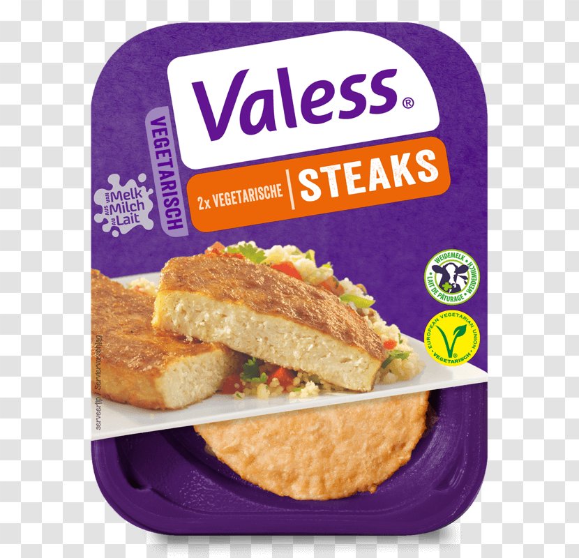 Milk Valess Schnitzel Steak Falafel - Vegetarianism Transparent PNG