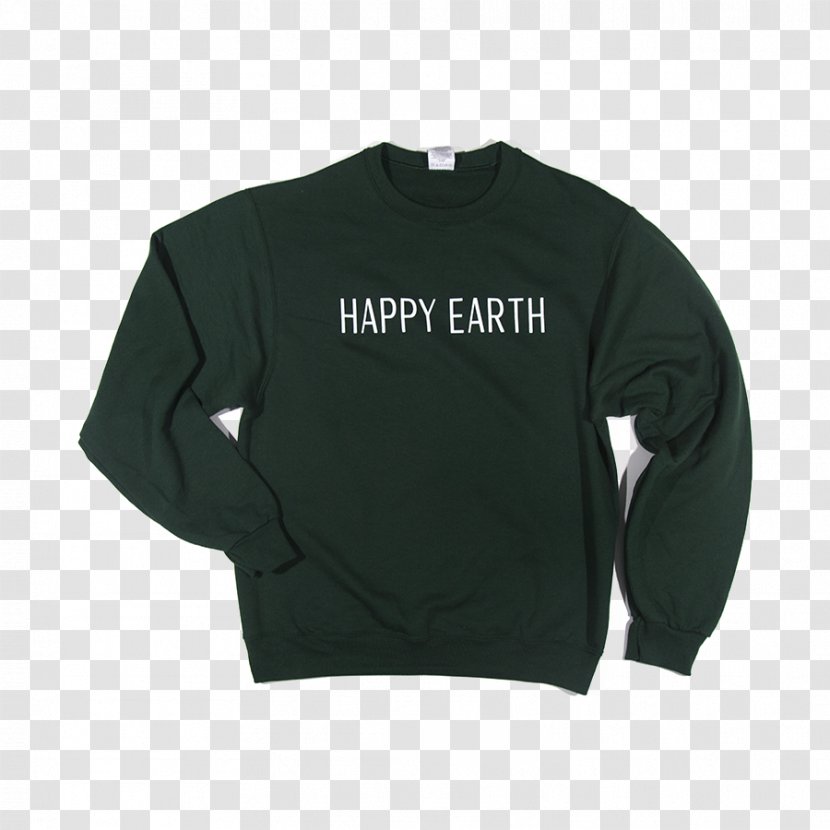 Long-sleeved T-shirt Crew Neck Clothing - Zipper - Happy Earth Transparent PNG