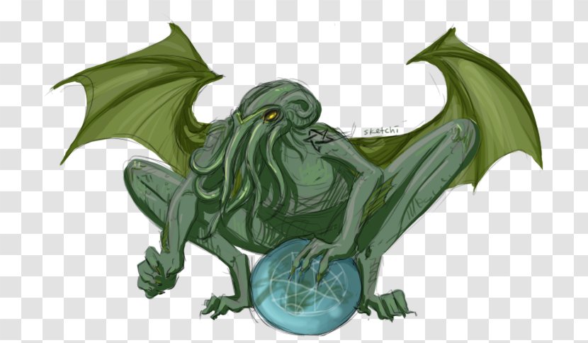 Cthulhu Dragon Drawing Transparent PNG