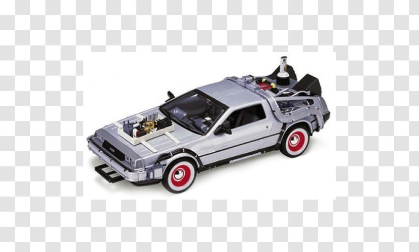 DeLorean DMC-12 Car Time Machine Back To The Future Die-cast Toy Transparent PNG