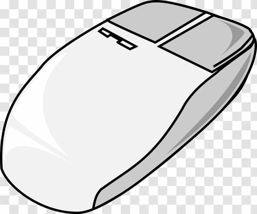 Computer Mouse Pointer Clip Art - White Transparent PNG