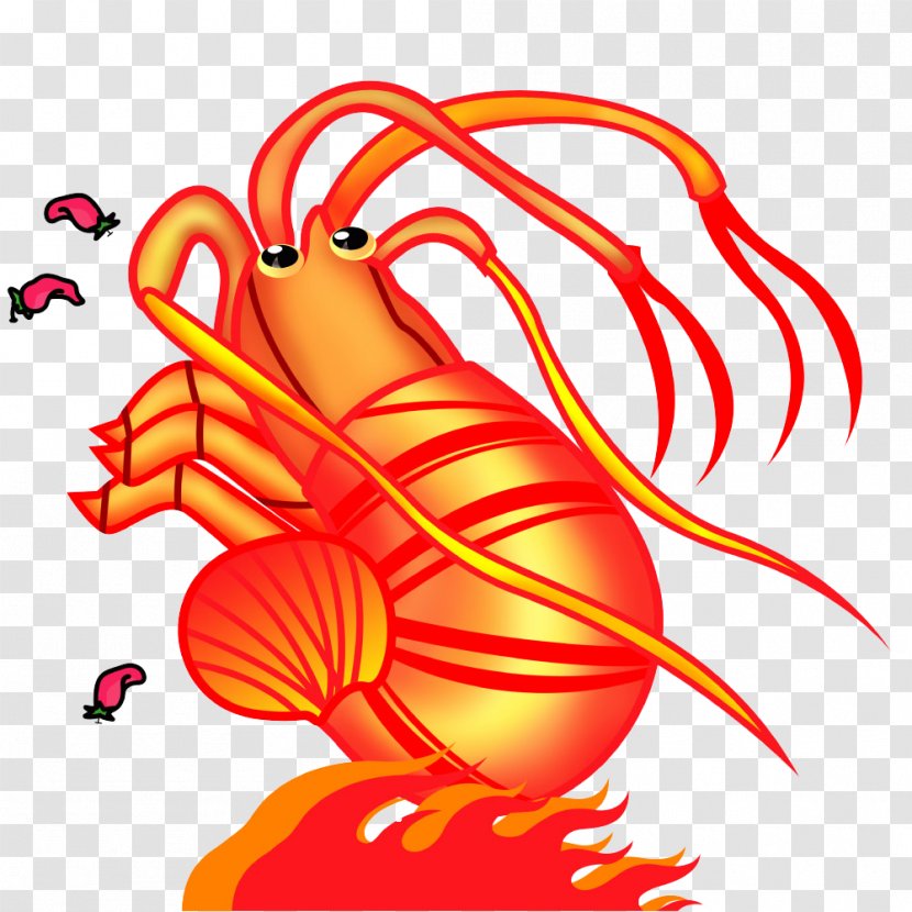 Lobster Palinurus Cartoon Illustration - Frame - Clasp Free Stock Photos Transparent PNG