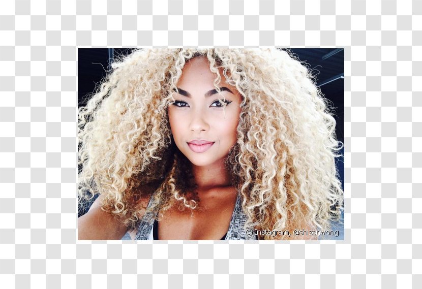 Blond Afro-textured Hair Cabelo Cacheado Ringlet - Silhouette Transparent PNG