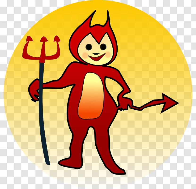 Devil Demon Black And White Clip Art - Red - Cartoon Pic Transparent PNG