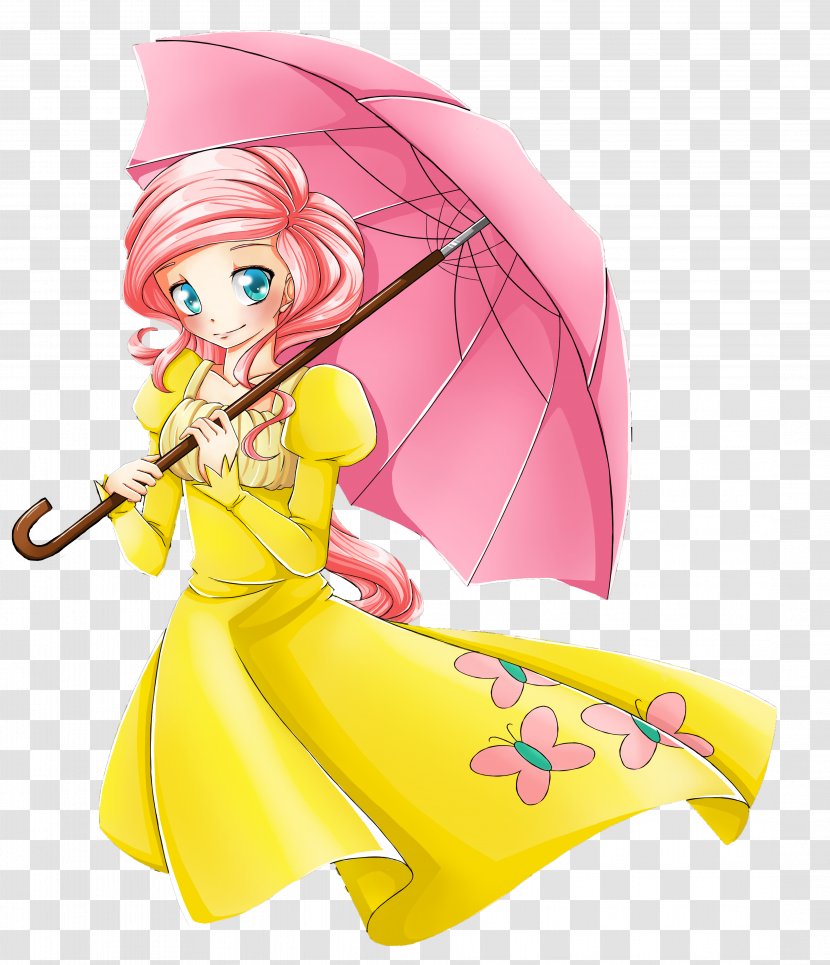 Fluttershy My Little Pony Art Umbrella - Tree Transparent PNG