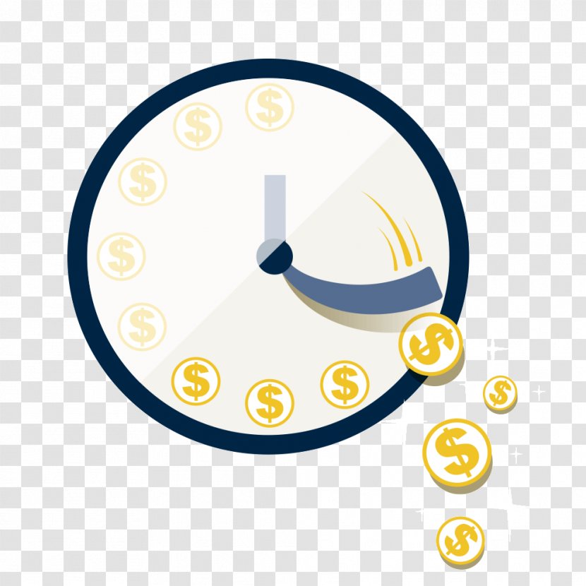 Money Time Flat Design Business - Service - Is Transparent PNG