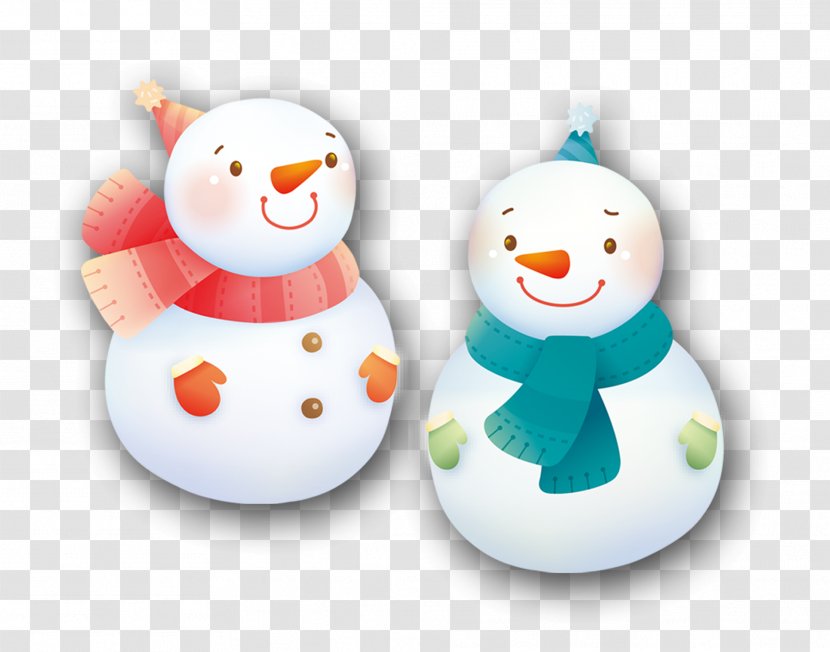 Snowman Winter Cartoon - Cute Transparent PNG