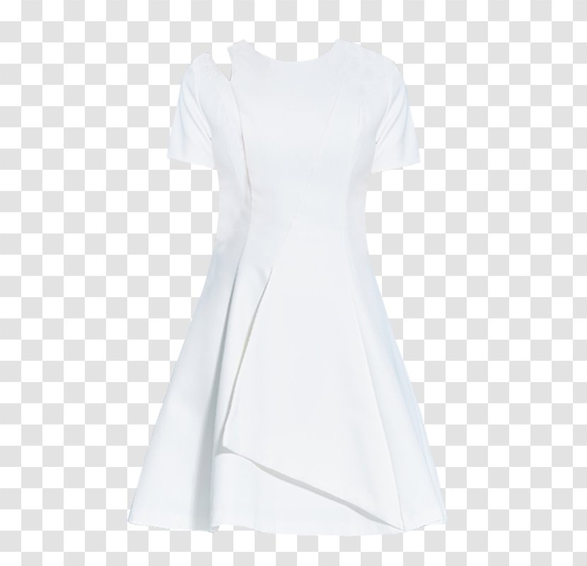 Shoulder Cocktail Dress Gown - White Transparent PNG