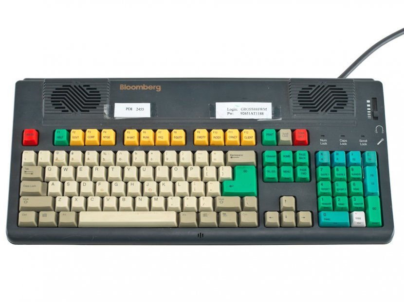 Smithsonian Institution National Museum Of American History Computer Keyboard Bloomberg Terminal Laptop - Ps2 Port Transparent PNG