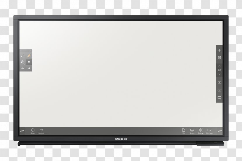 Samsung DM-E Computer Monitors LED-backlit LCD Touchscreen - Liquidcrystal Display - Board Transparent PNG