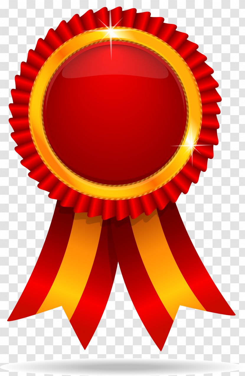 Illustration - Orange - Trophy Badge Transparent PNG