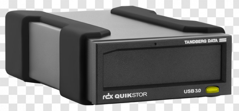 Laptop Tandberg Data RDX QuikStor Black External Hard Drive Technology Drives - Rdx Quikstor - Storage Device Transparent PNG
