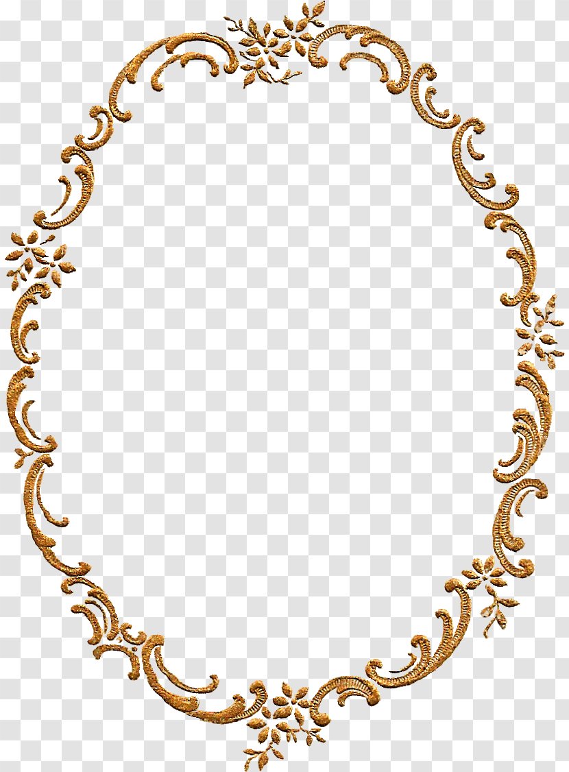 Frame Gold - Picture Frames - Metal Necklace Transparent PNG