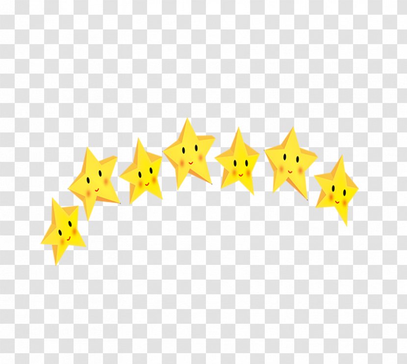 Star Yellow Drawing Cartoon - Little Transparent PNG