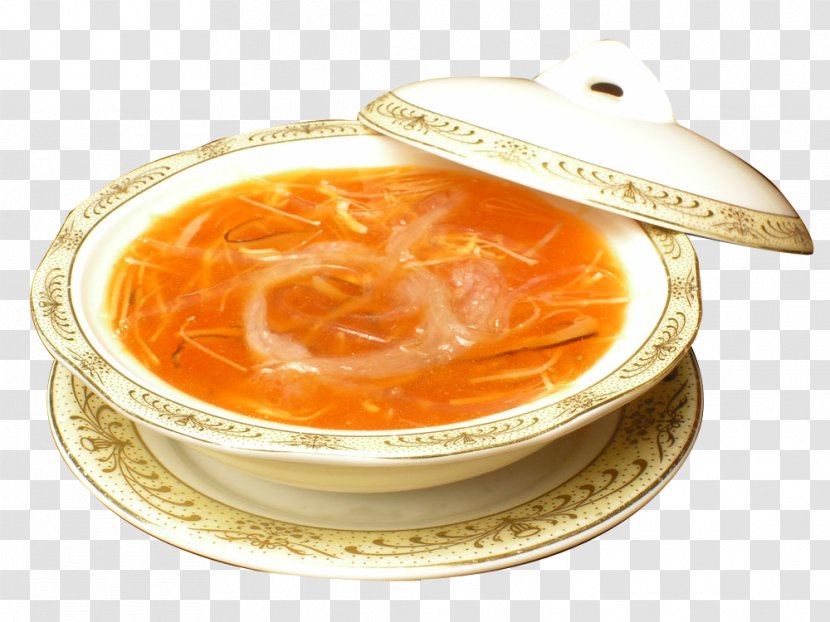 Edible Birds Nest Shark Fin Soup Chinese Cuisine Swallow - A Bowl Of Picture Material Transparent PNG