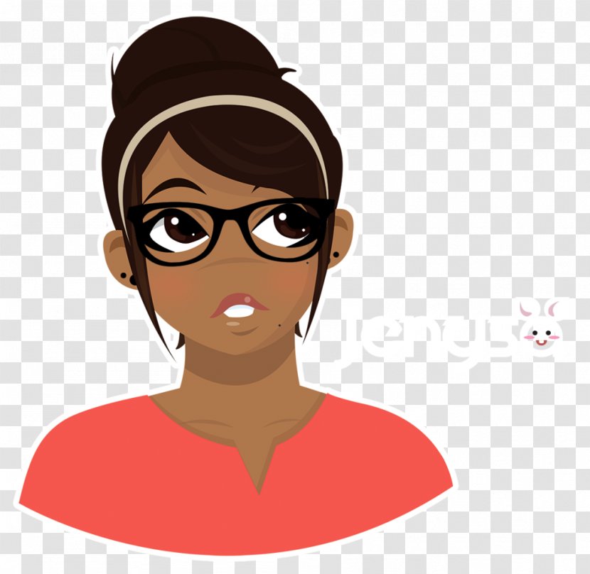 Glasses Ear Cartoon Illustration Cheek - Heart Transparent PNG