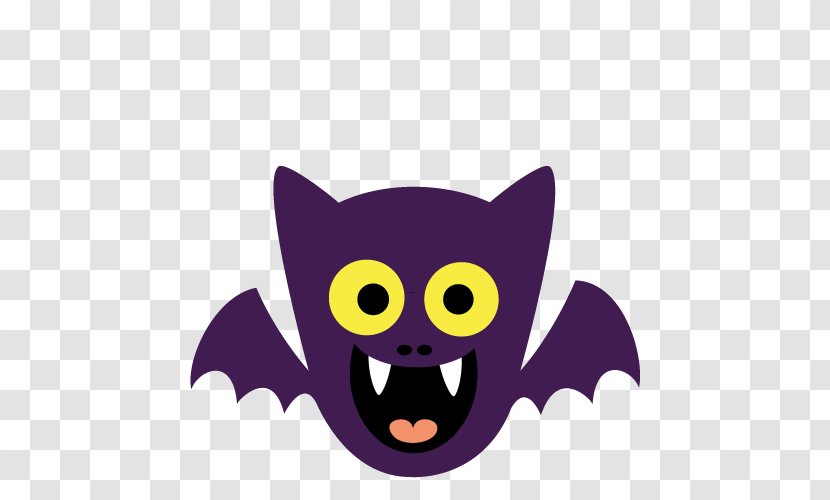 Cat Clip Art Illustration BAT-M Purple Transparent PNG