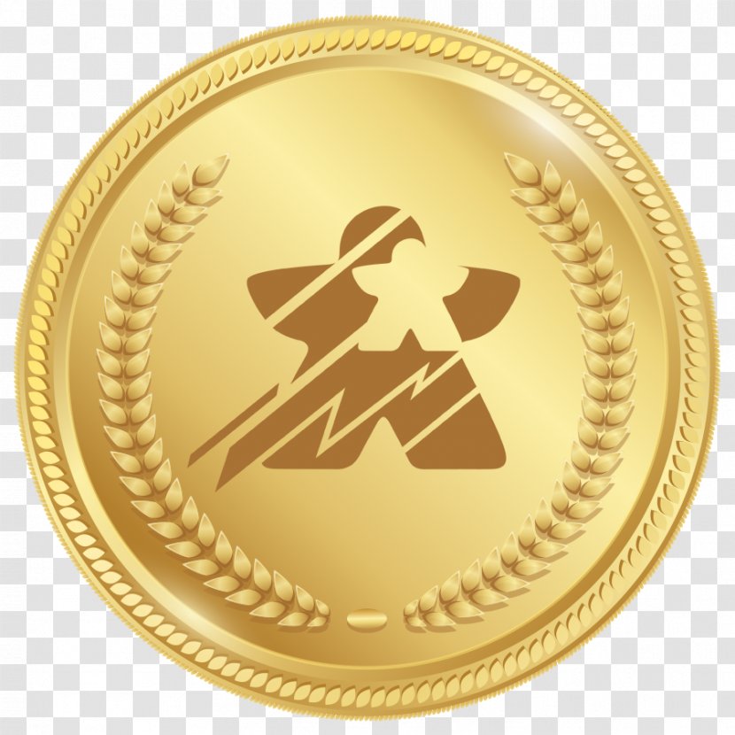 Gold Medal Silver Award Vector Graphics - Brass - 12 Medals Transparent PNG