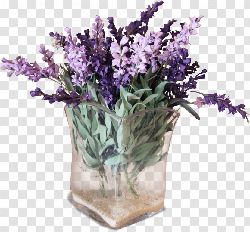 English Lavender Flower Clip Art - Plant - Vase Ornaments Transparent PNG