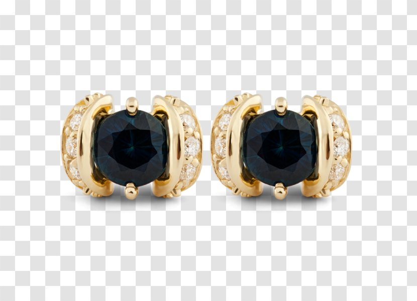 Sapphire Earring Jewellery Brilliant Gemstone - Rausva - Stud Earrings For Men Transparent PNG