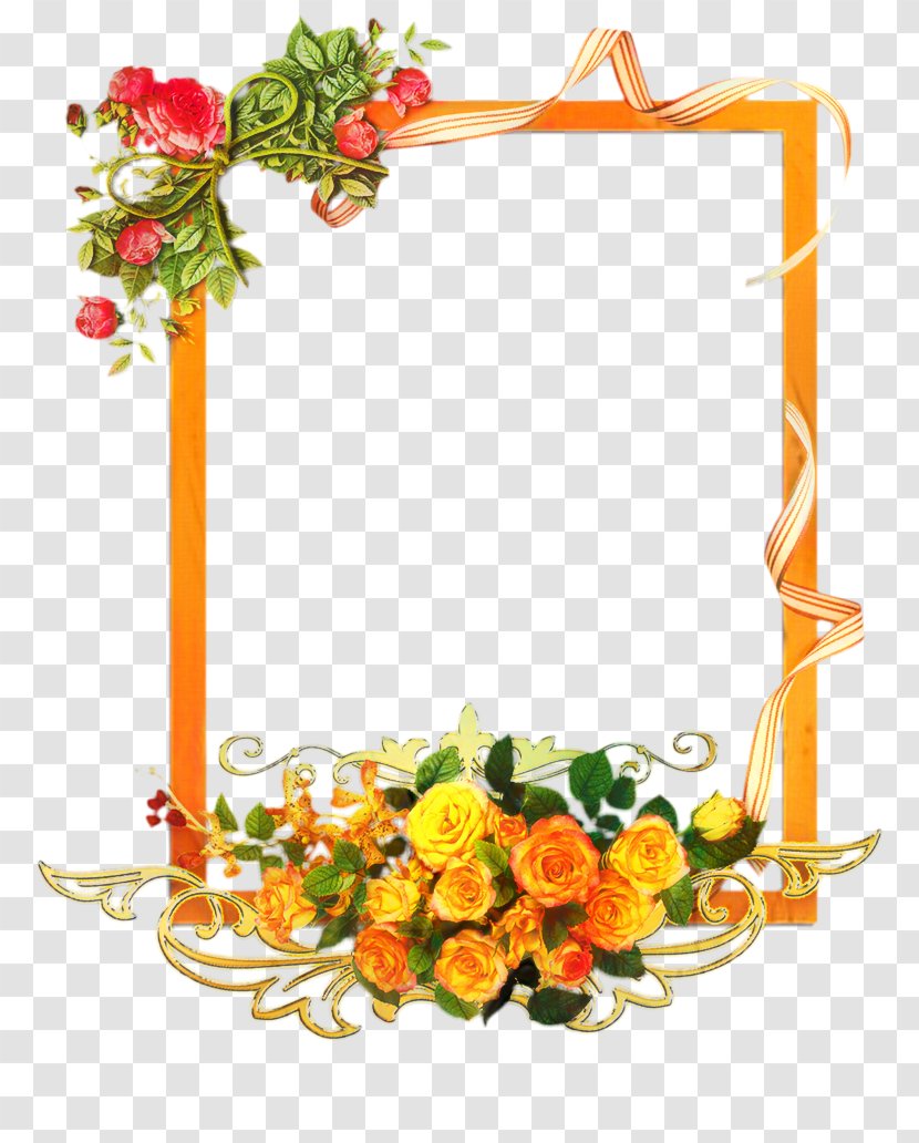 Background Flowers Frame - Rose - Interior Design Cut Transparent PNG