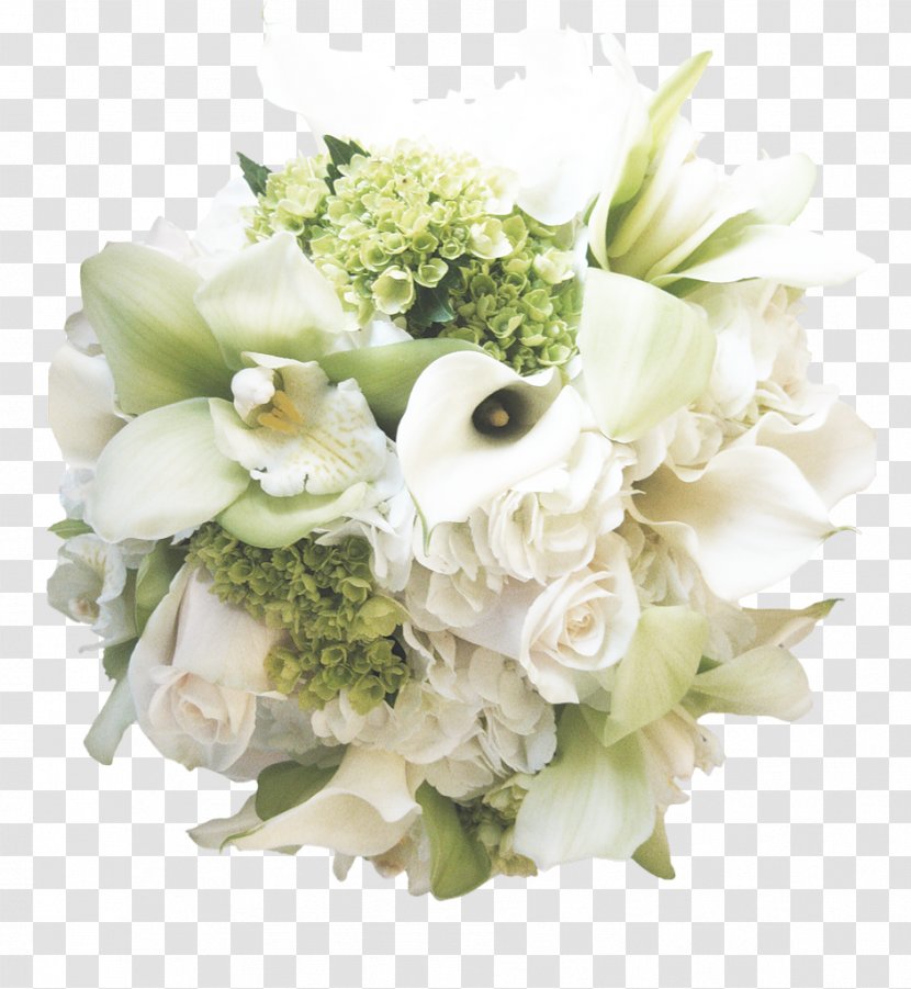 Flower Bouquet White Wedding Bride - Gift - Roses Transparent PNG
