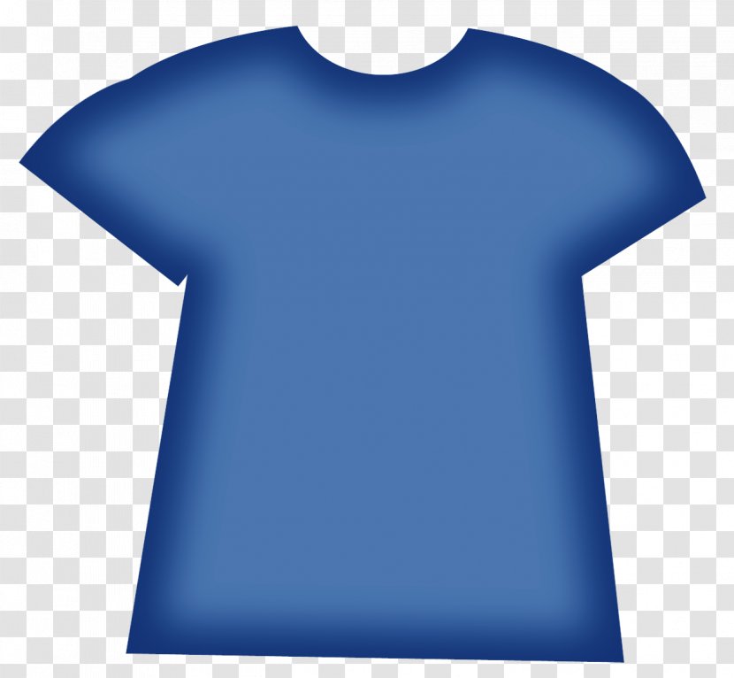 T-shirt Shoulder Sleeve Angle Font - Blue Transparent PNG