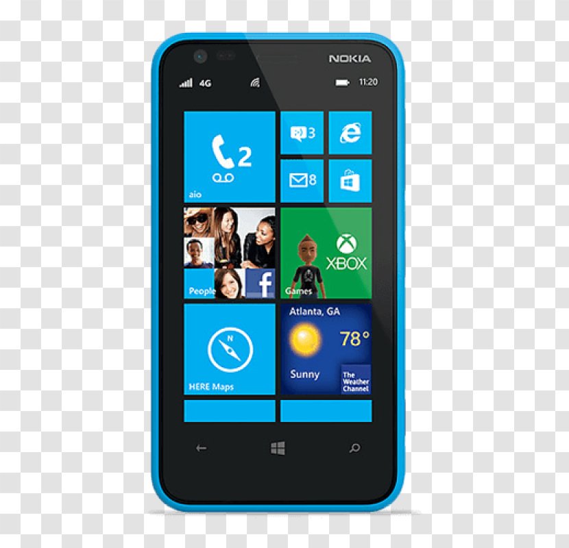 Nokia Lumia 810 AT&T GoPhone Telephone Mobility - Mobile Phone - Smartphone Transparent PNG