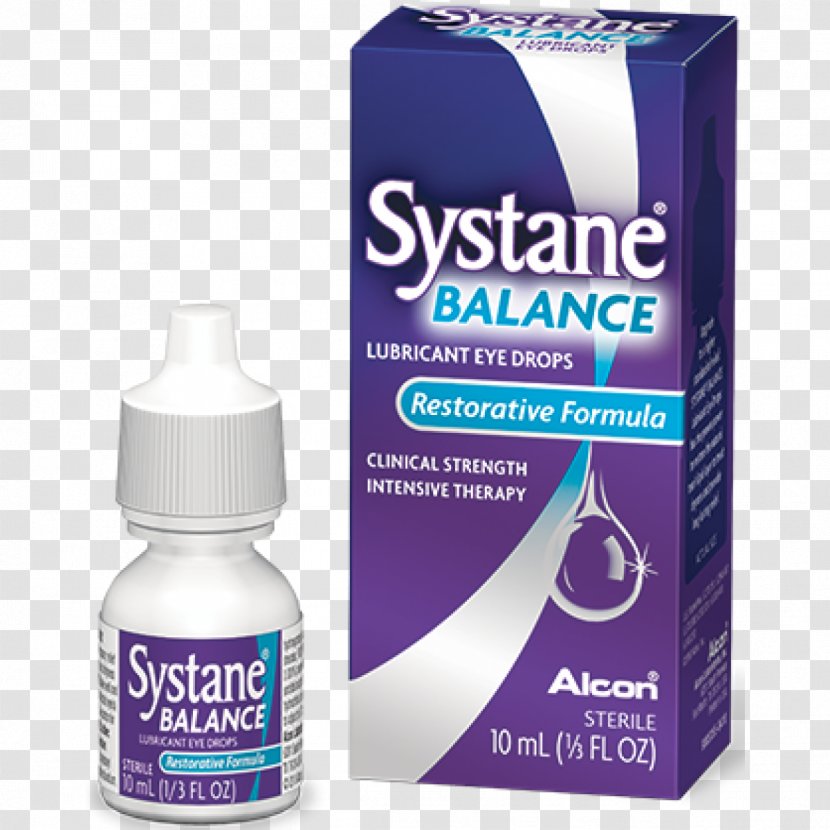 Systane Balance Lubricating Eye Drops & Lubricants Dry Syndrome - Solvent Transparent PNG