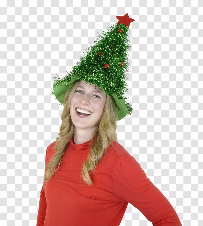 Christmas Tree Hat Santa Claus Tinsel Transparent PNG