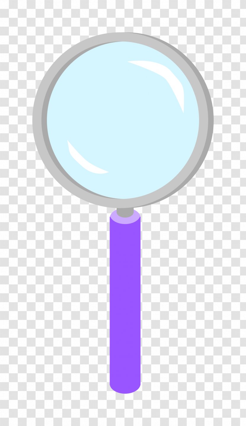Purple Violet - Magnifying Glass Cartoon Transparent PNG