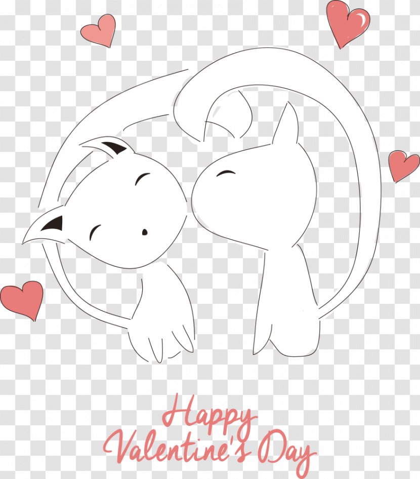 Cat Kitten Love Clip Art - Tree - Vector Cats And Transparent PNG