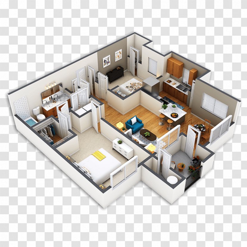 Floor Plan Building House Home - Apartment - Residential Community Transparent PNG