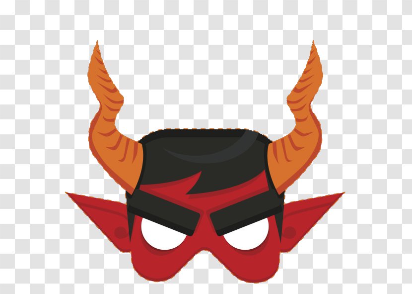 Mask Masquerade Ball - Fictional Character - Red Devil Cartoon Transparent PNG