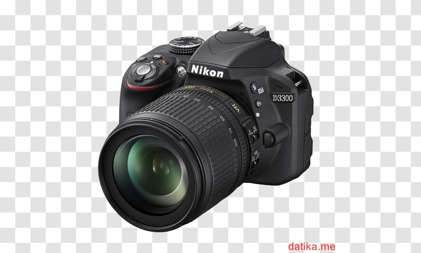 Nikon D3300 AF-S DX Nikkor 55-300mm F/4.5-5.6G ED VR Camera Lens Digital SLR - Video Transparent PNG