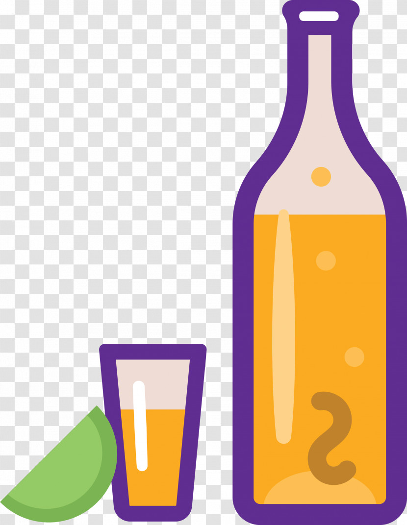 Glass Bottle Purple Glass Line Bottle Transparent PNG